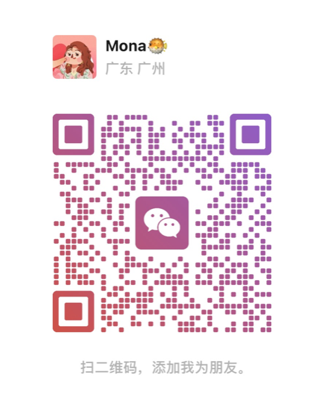 微信二维码：扫码或长按识别添加 Moona